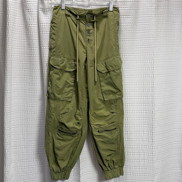 F P Movement Cargo joggers SZ S Celery green retro gorpcore workout Athleisure - Picture 1 of 9